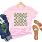 Checkered L&D St Patrick's Day T-Shirt - Image 4